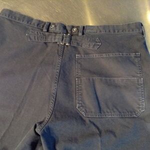 Vintage Polo Ralph Lauren Pants Men's 36x30 Buckle Back Blue Utility Baggy 90s